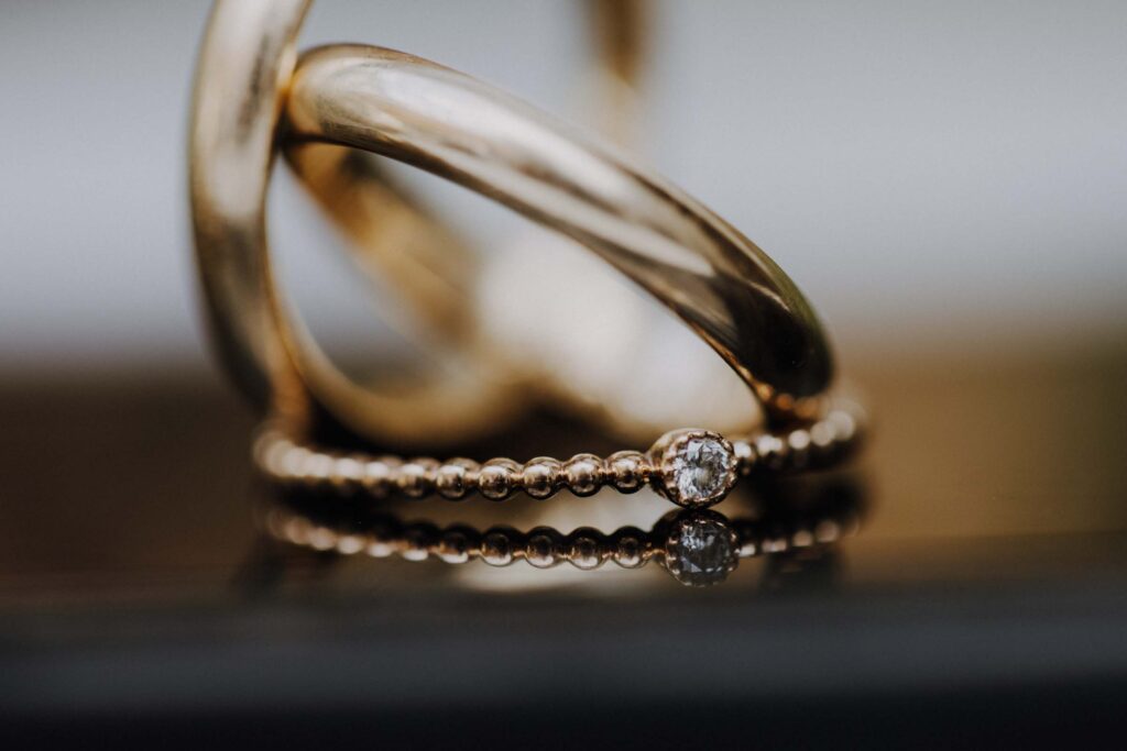 Hochzeitsfoto in Landshut von Ringen